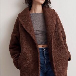 Madewell Chocolate Teddy Jacket